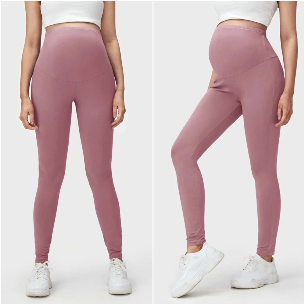 Maternity stretchy lounge yoga athletic leggings - Picture 6 of 7